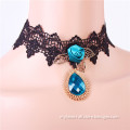 MYLOVE blue diamond necklace sea heart lace jewelry MLGY126